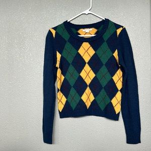 American Eagle Checkered Sweater Size Medium
